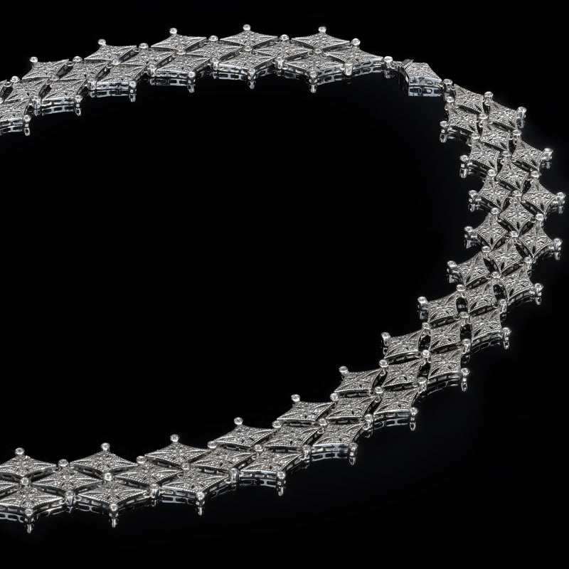 Ambrose アンブローズ Pt ダイヤモンド ネックレス(ミルキーウェイ